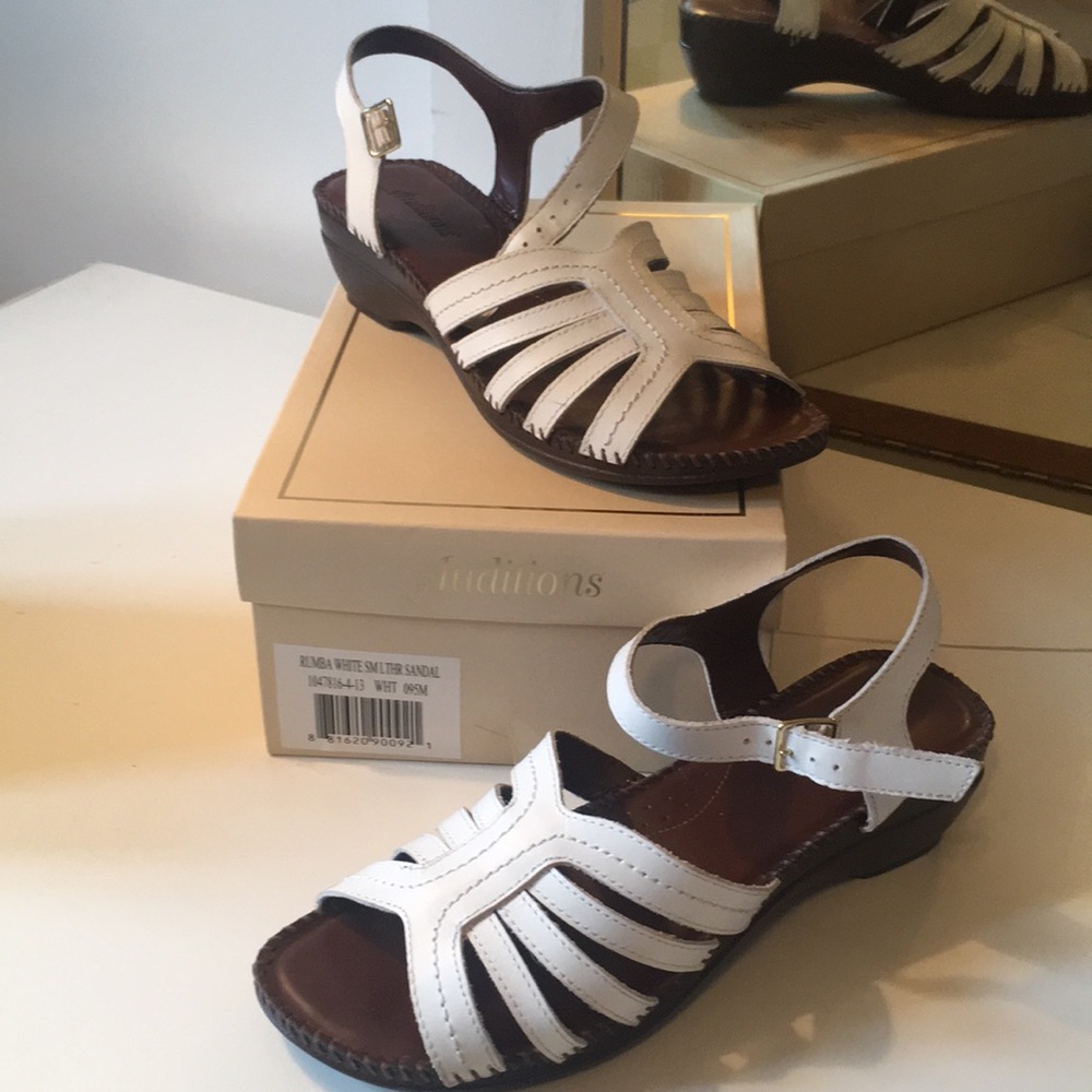 Brand New Size 9.5 White Sandals